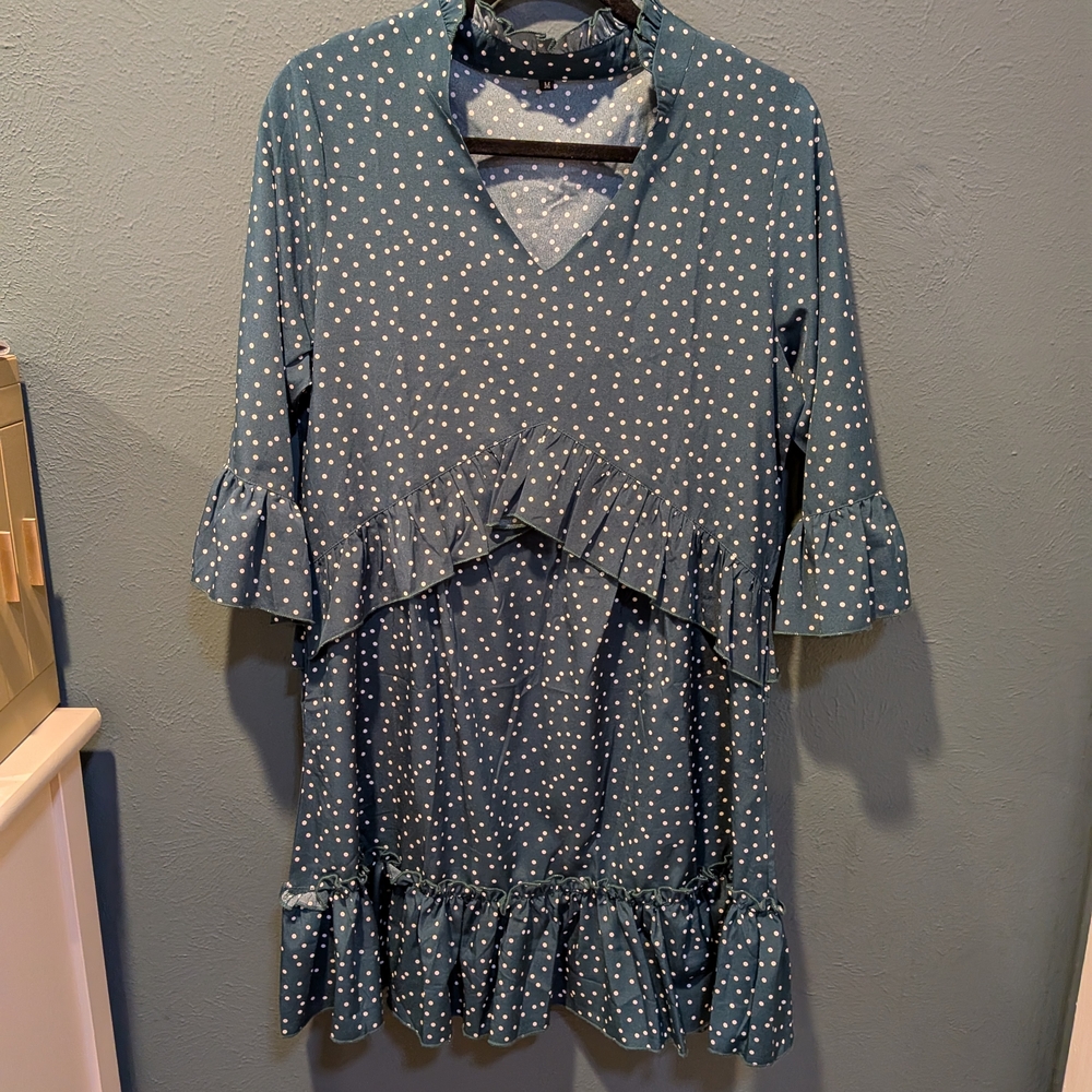 Polka Dot Ruffle Dress